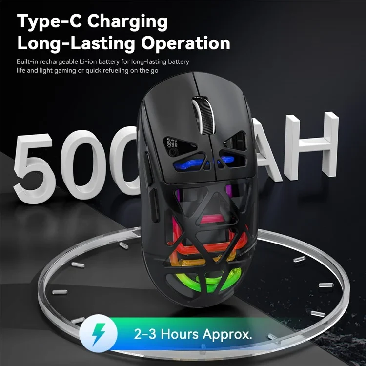 Forev FV-M7 tri-mode Wireless Gaming Mouse - Black