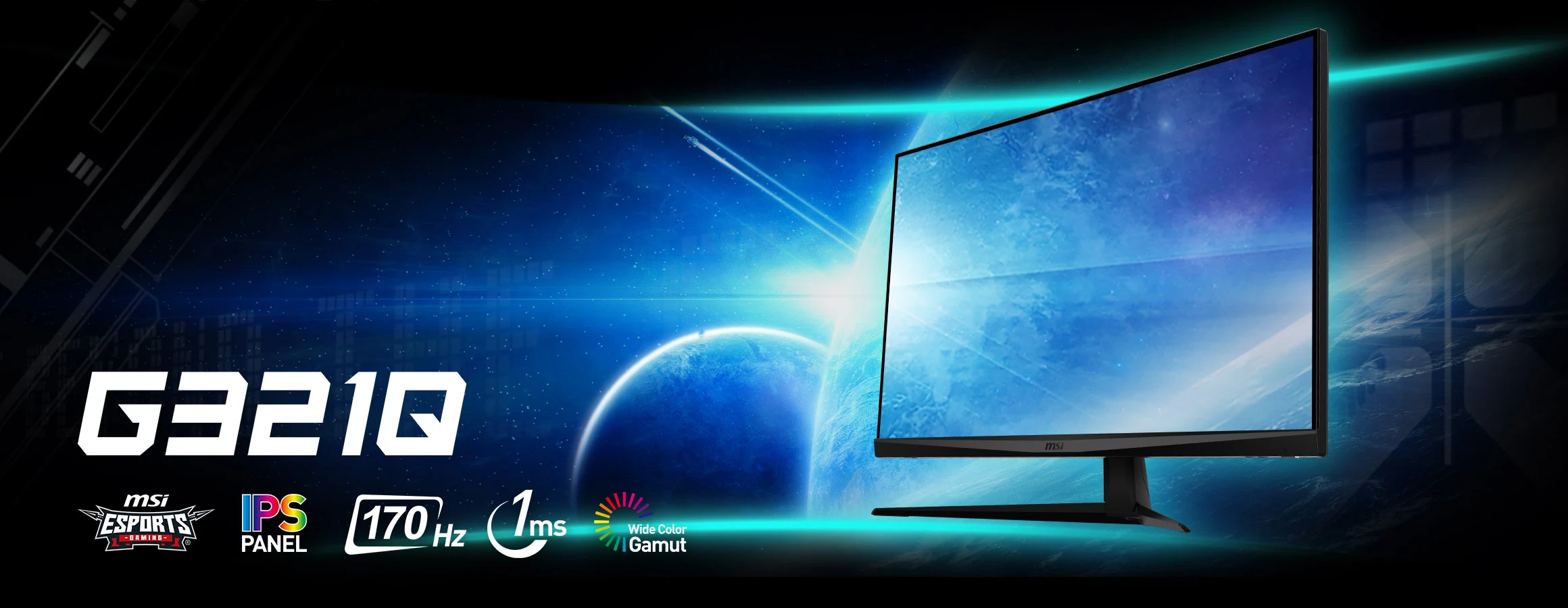 MSI G321Q – 31.5" WQHD 170Hz IPS Gaming Monitor