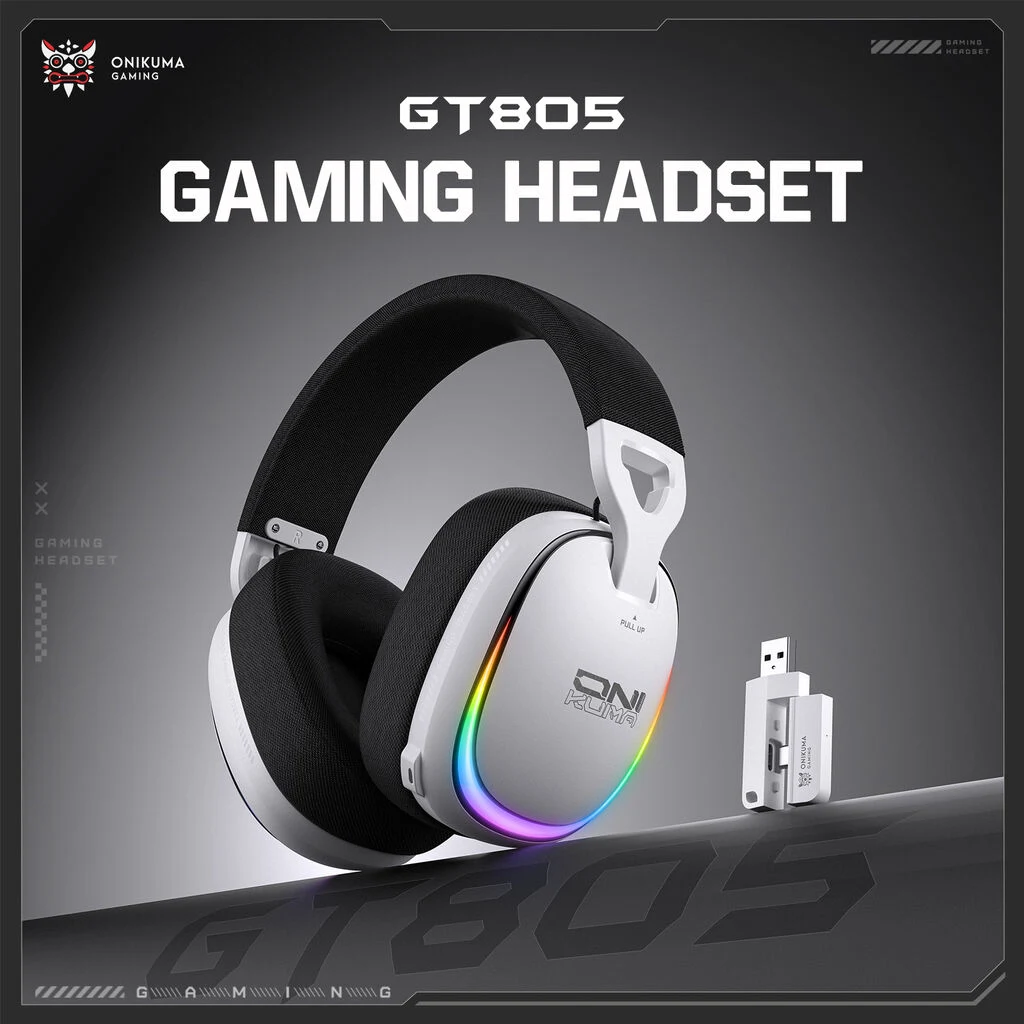 ONIKUMA GT805 4-Mode Gaming Headset White