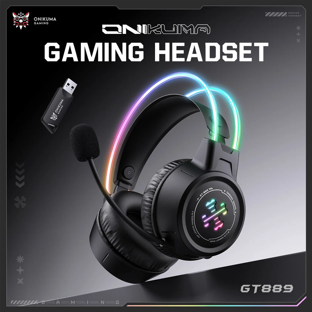 ONIKUMA GT889 Tri-Mode Gaming Headset Black