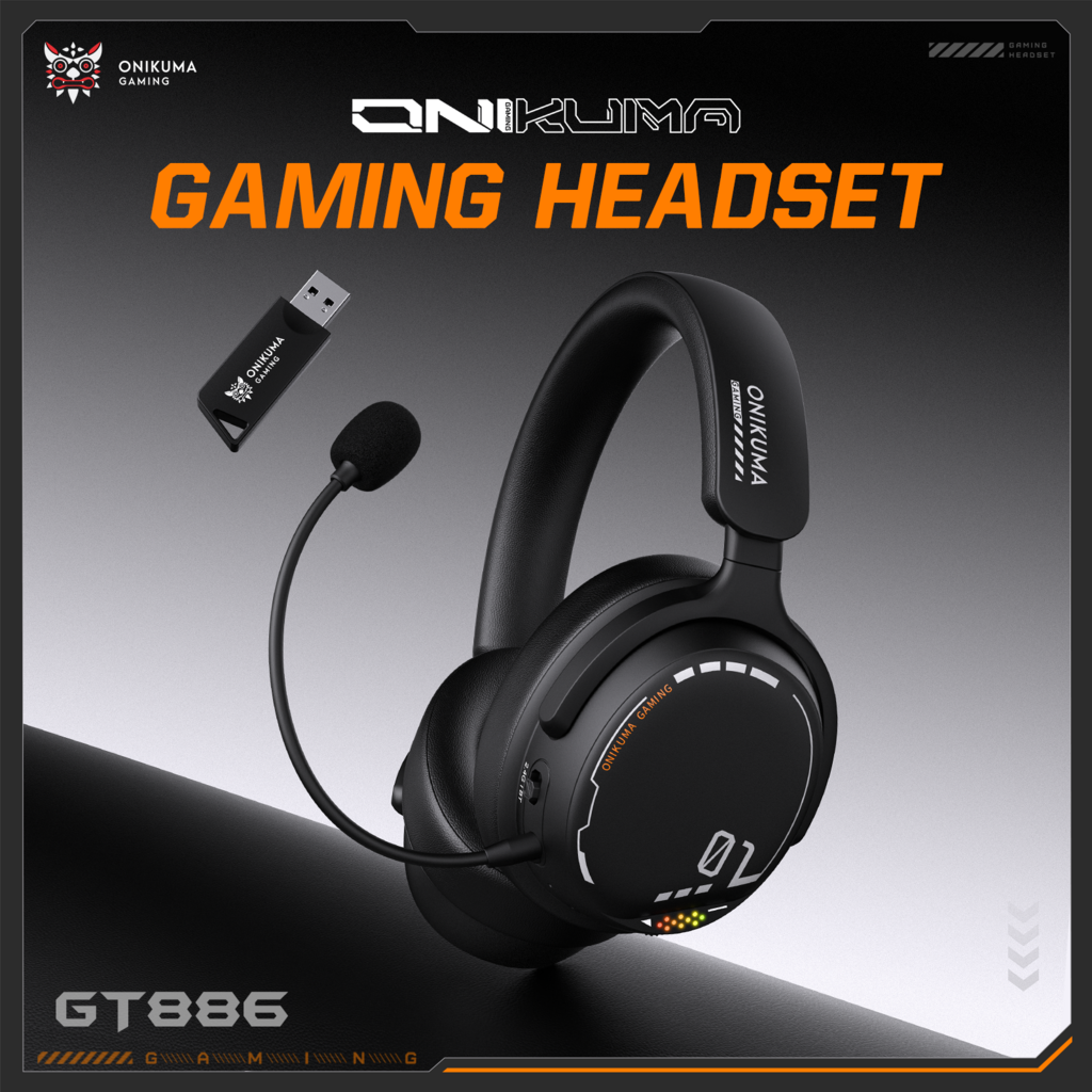 ONIKUMA GT886 Tri-Mode Gaming Headset Black