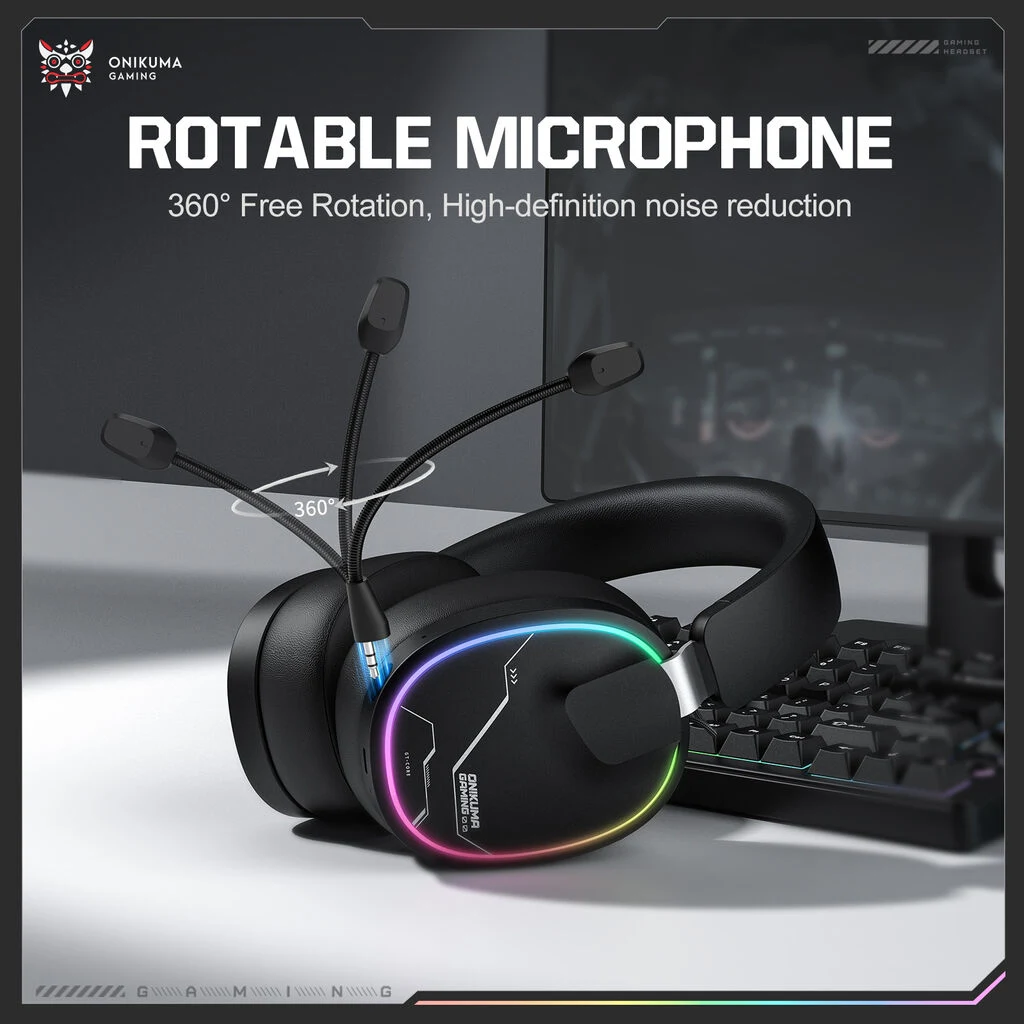ONIKUMA GT836 Rotatable Microphone