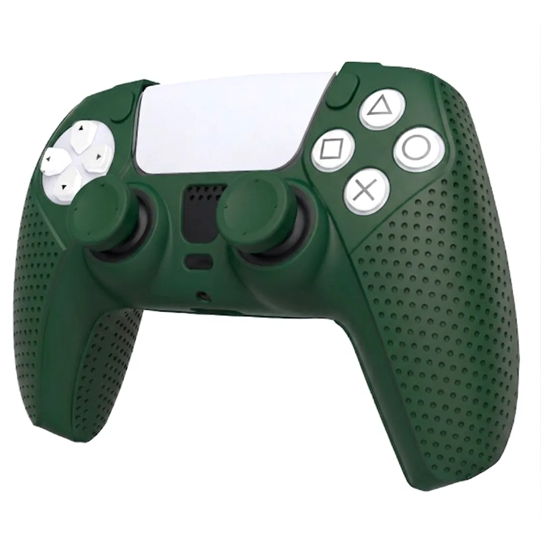 DOBE TP5-0559 PS5 Silicone Protective Kit with Grips Dark Green