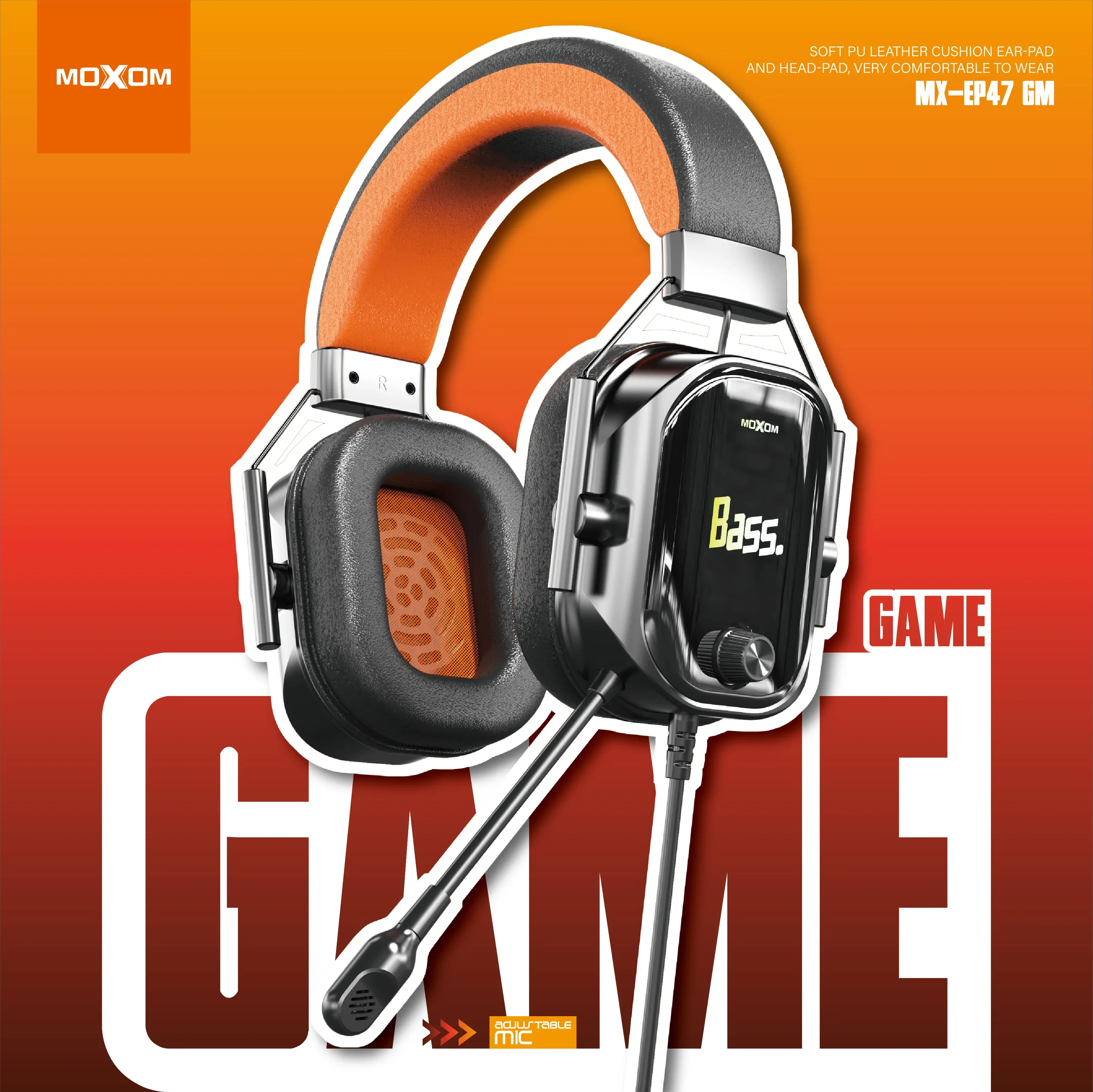 Moxom MX-EP47 GM Gaming Headset with Professional Microphone