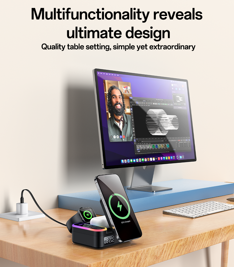Yesido DS38 3-in-1 wireless charging