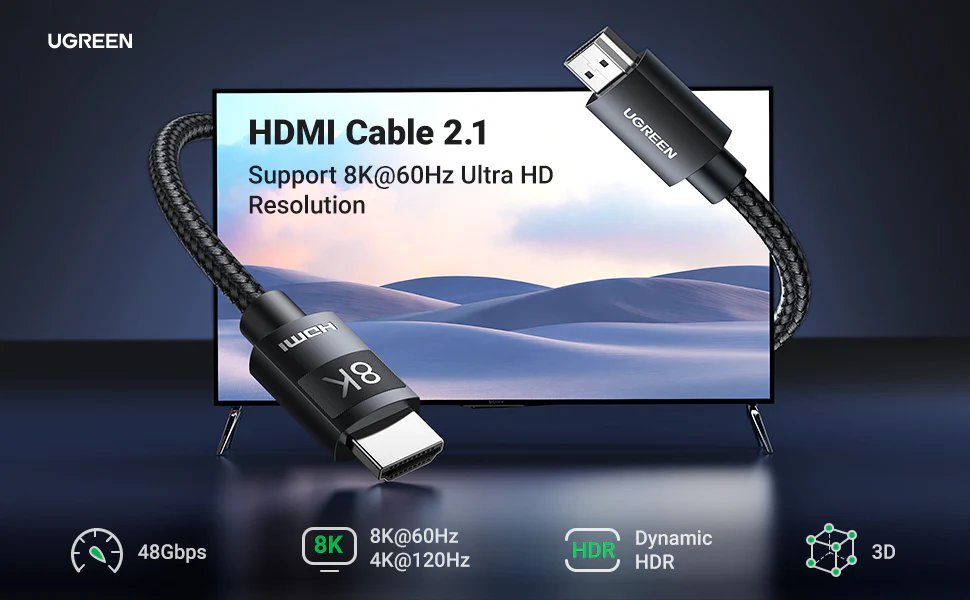 UGREEN HD150 8K HDMI Cable 1m Black
