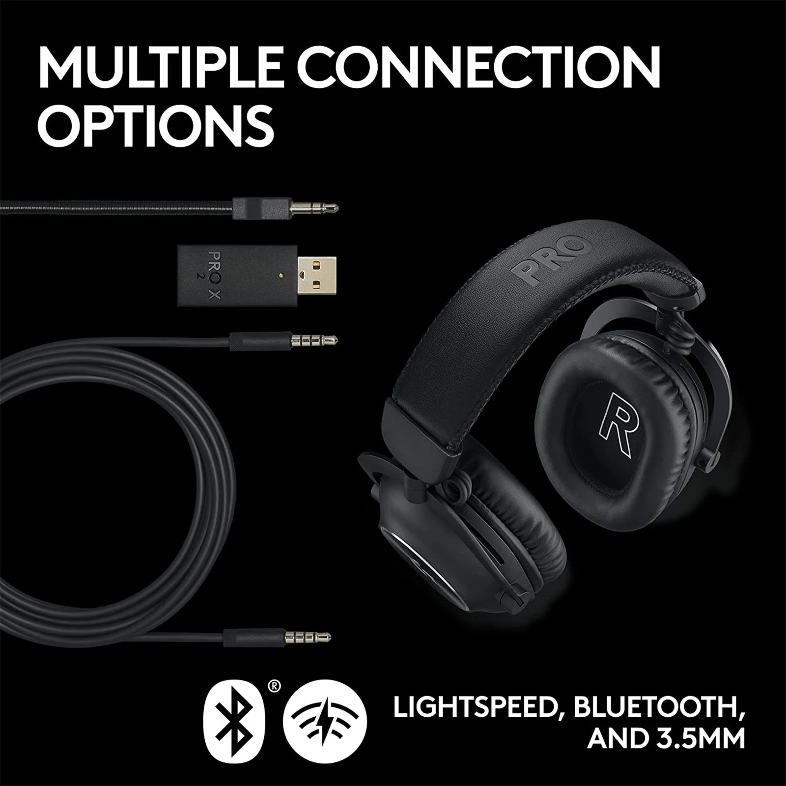 LOGITECH G PRO X2 LIGHTSPEED Wireless Gaming Headset - Black