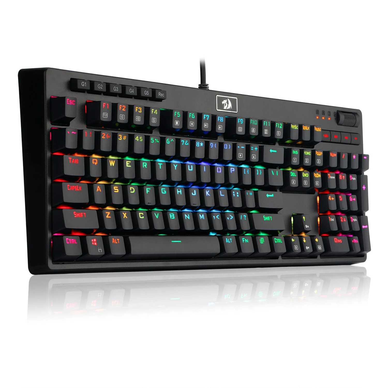 Redragon K579 Wired Mechanical RGB Gaming Keyboard - Black