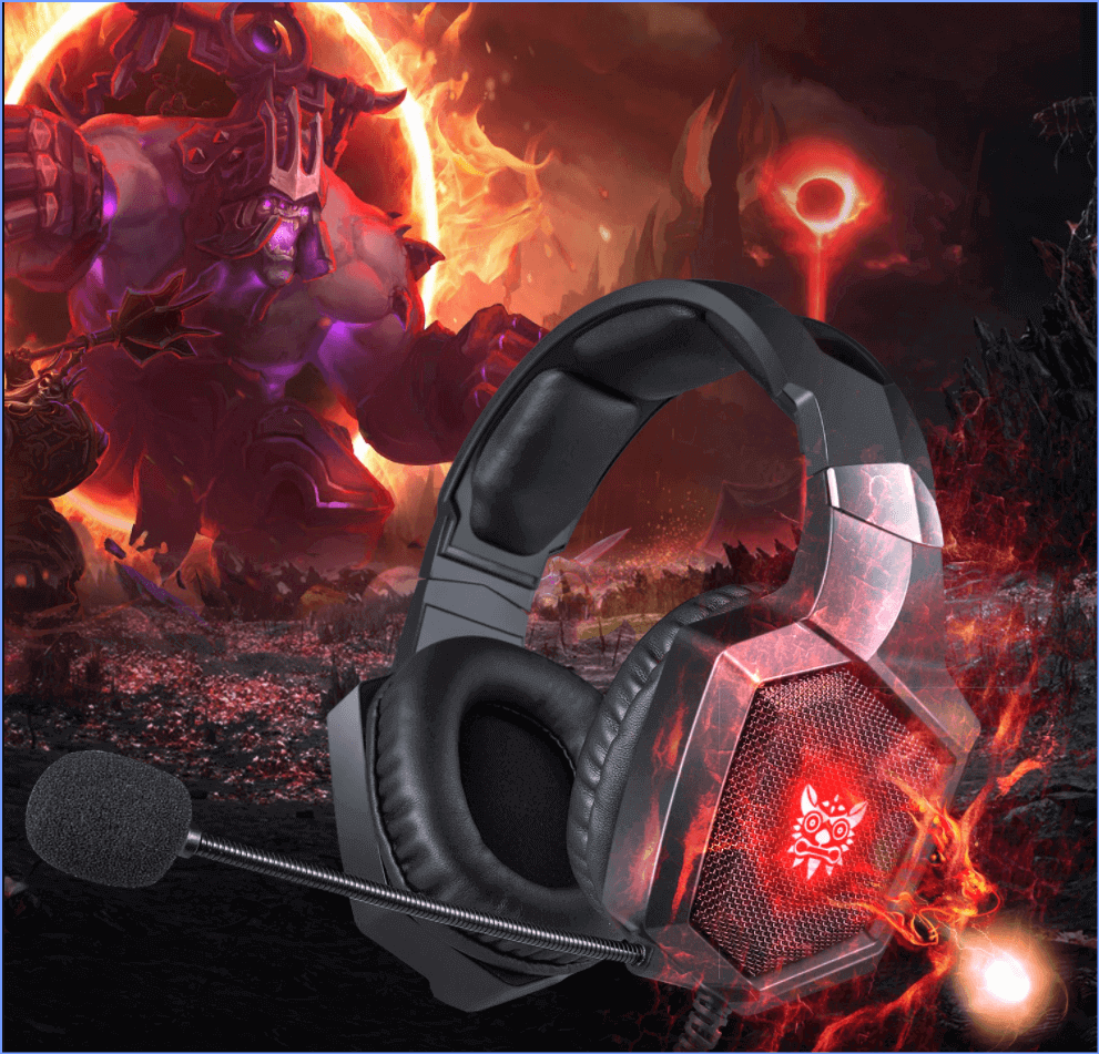 Onikuma K8 Wired Gaming Headphone - Camo Gray