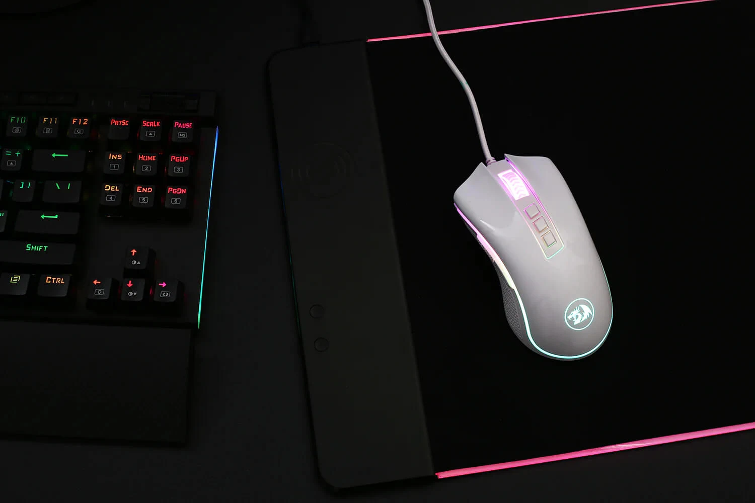 Redragon M711 COBRA wired Gaming Mouse - White 