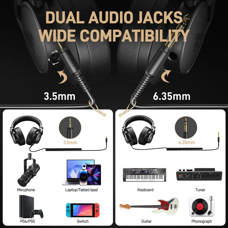 Maono AU-MH700 Wired Gaming Headset - Black