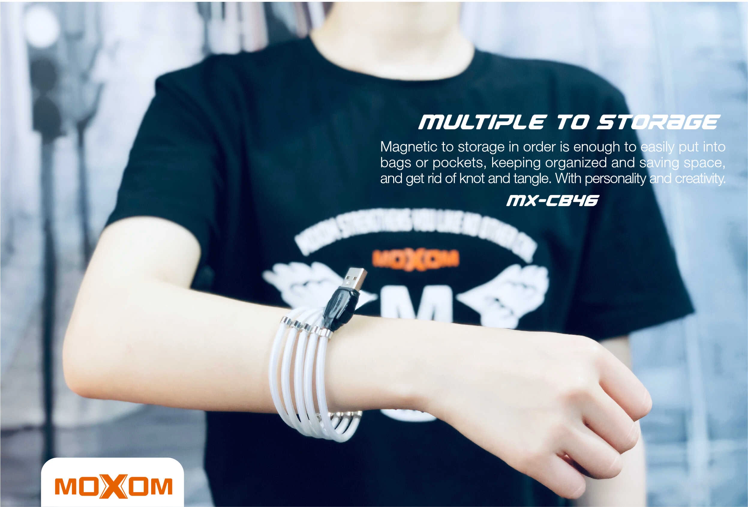Moxom MX-CB46 Magnetic Charging Cable lightning