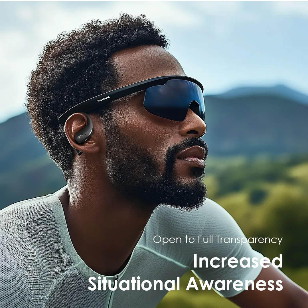 Oraimo OPN-675 OpenArc Open-Ear Wireless Earbuds - Black