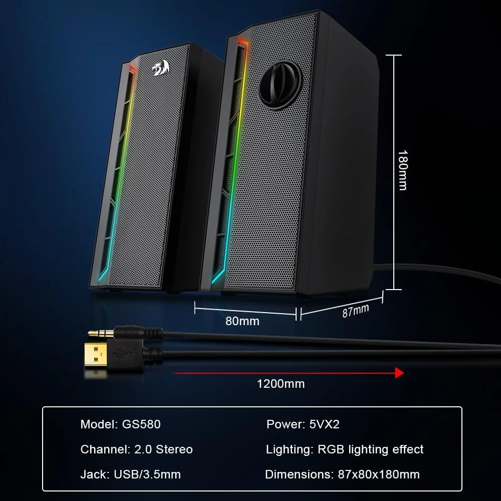 Redragon GS580 CALLIOPE compact desktop speakers