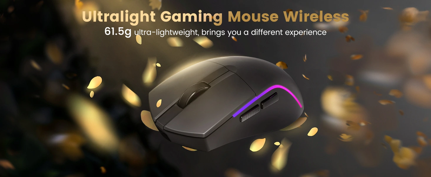 ماوس ريدراجون M816-STD RGB لاسلكي للألعاب - أسود