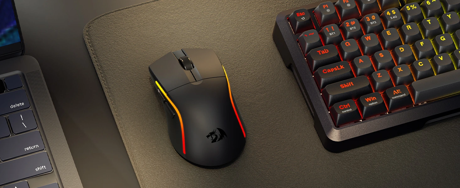 ماوس ريدراجون M816-STD RGB لاسلكي للألعاب - أسود