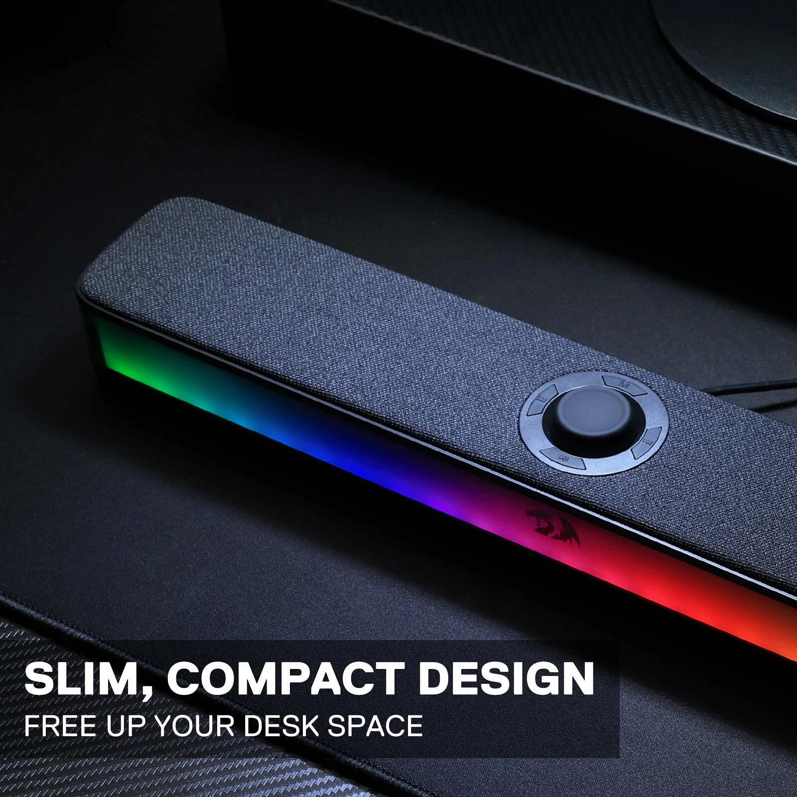 Redragon GS515 NEO Wireless RGB PC Soundbar - Black