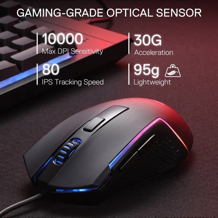 Redragon S151 Membrane Wired RGB Gaming Keyboard & Mouse Combo
