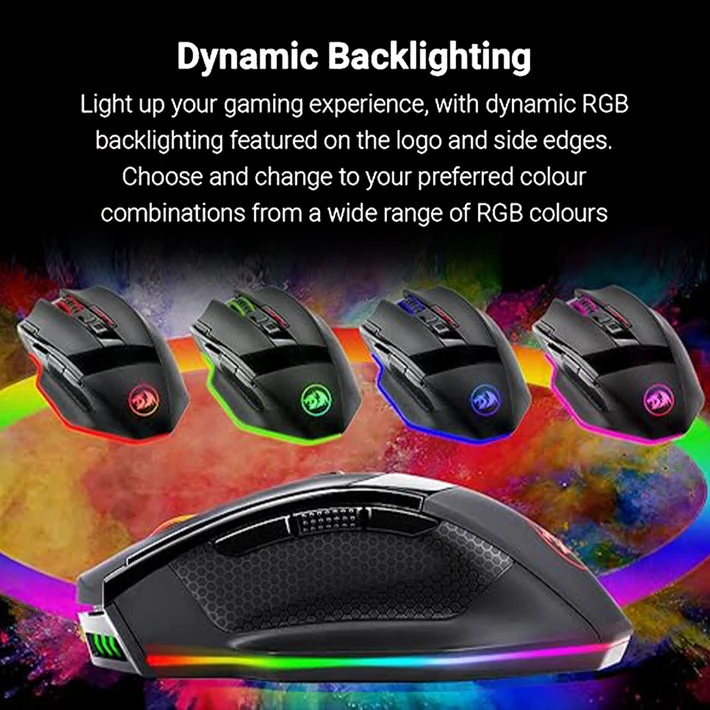 Redragon Sniper Pro M801P RGB Dual mode Gaming Mouse - Black