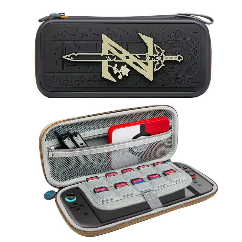 The Legend of Zelda Traveler Case for Nintendo Switch 2 interior view