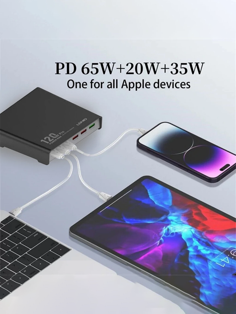 LDNIO Q605 Desktop Charging Station 120W