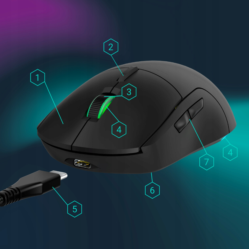 uRage Reaper 250 lightweight gaming mouse