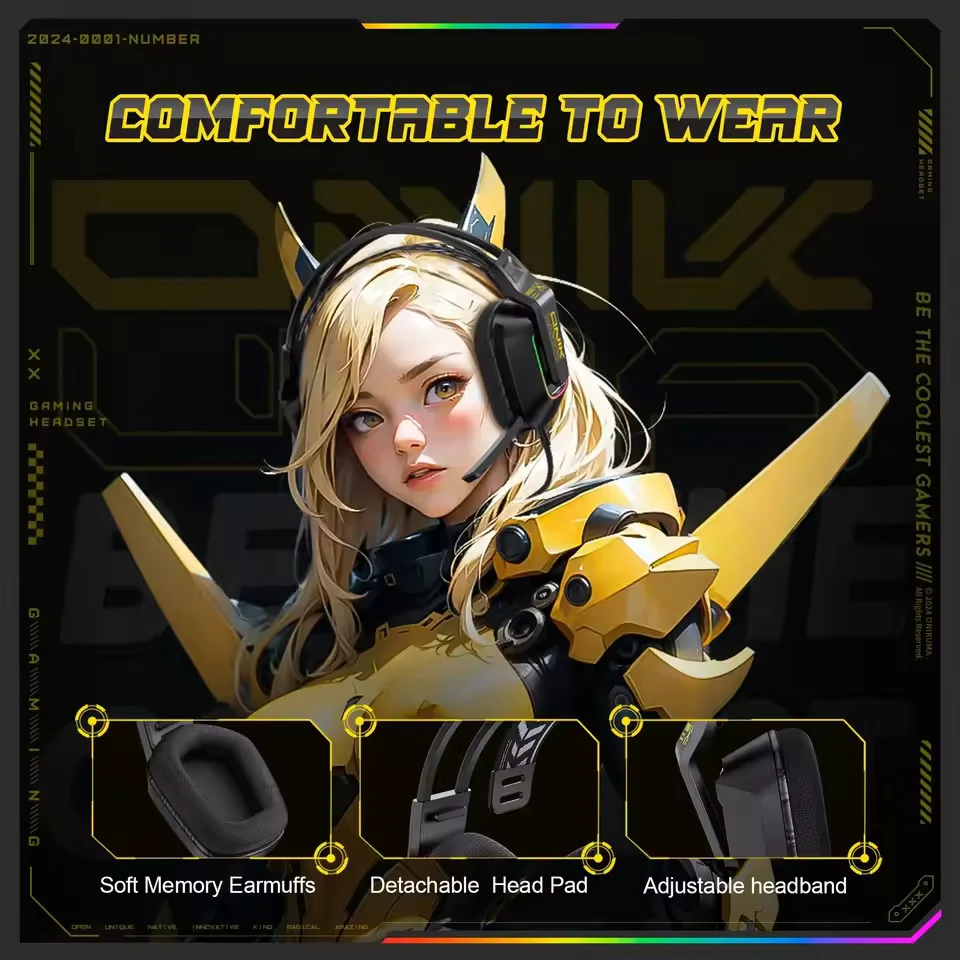ONIKUMA X13 Gaming Headset - Black