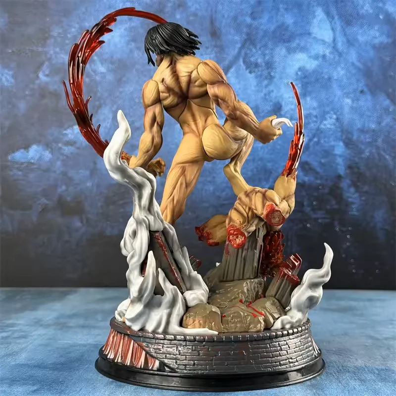 Attack Titan vs Jaw Titan paint detail
