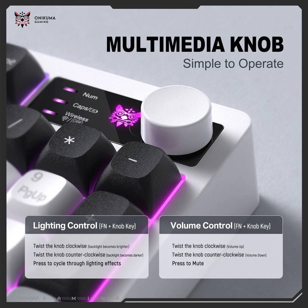 ONIKUMA MT902 Rotation Control Knob