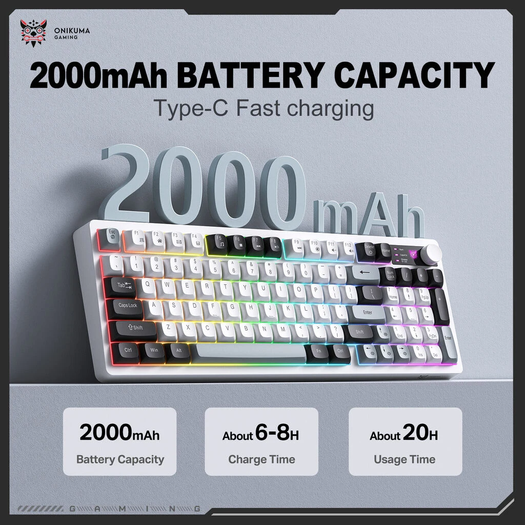 ONIKUMA MT902 2000mAh Battery