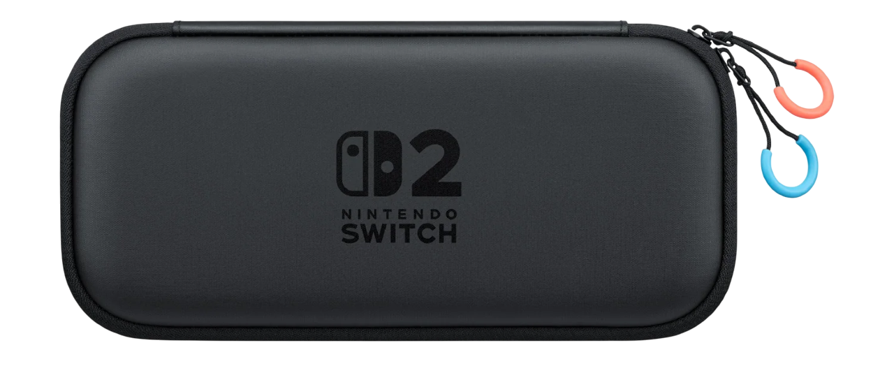 Black Traveler Case for Nintendo Switch 2 interior view