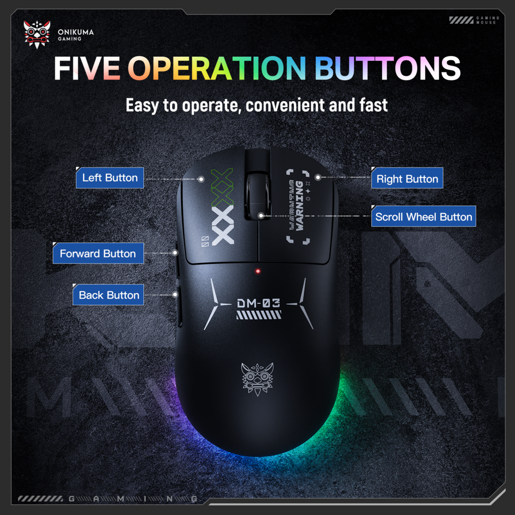 ONIKUMA DM03 PAW3311 optical sensor