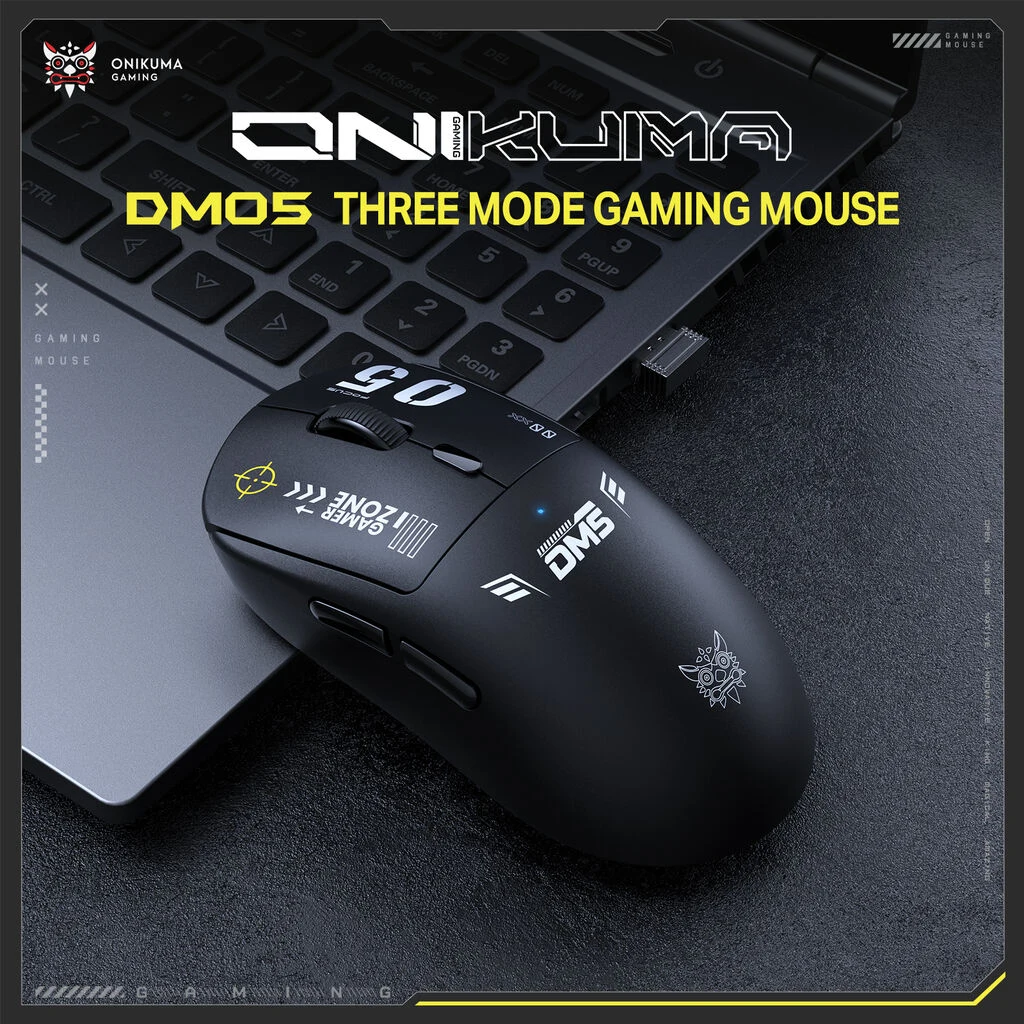 ONIKUMA DM05 Tri-Mode Gaming Mouse Black