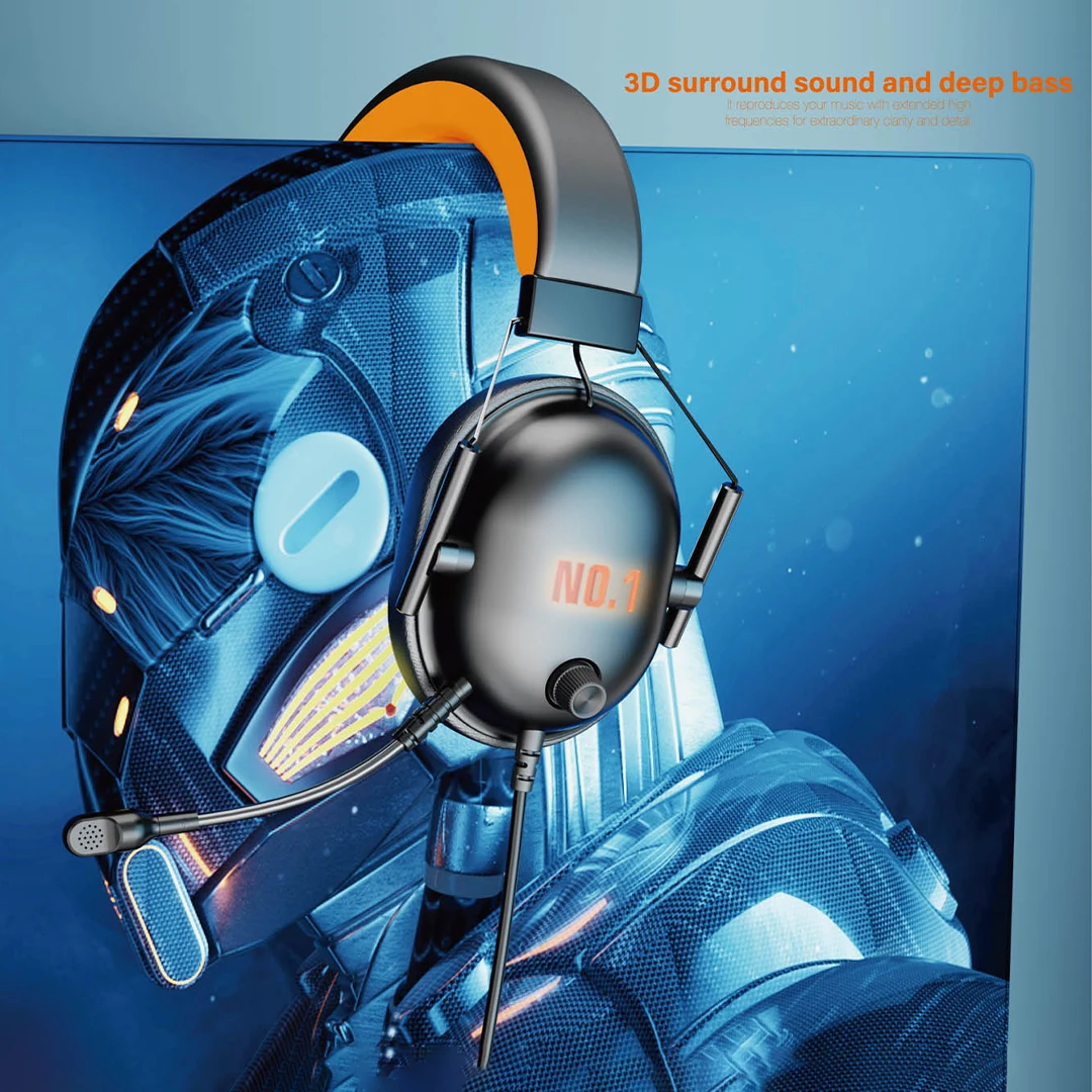 Moxom MX-EP48 GM Gaming Headset with Professional Microphone
