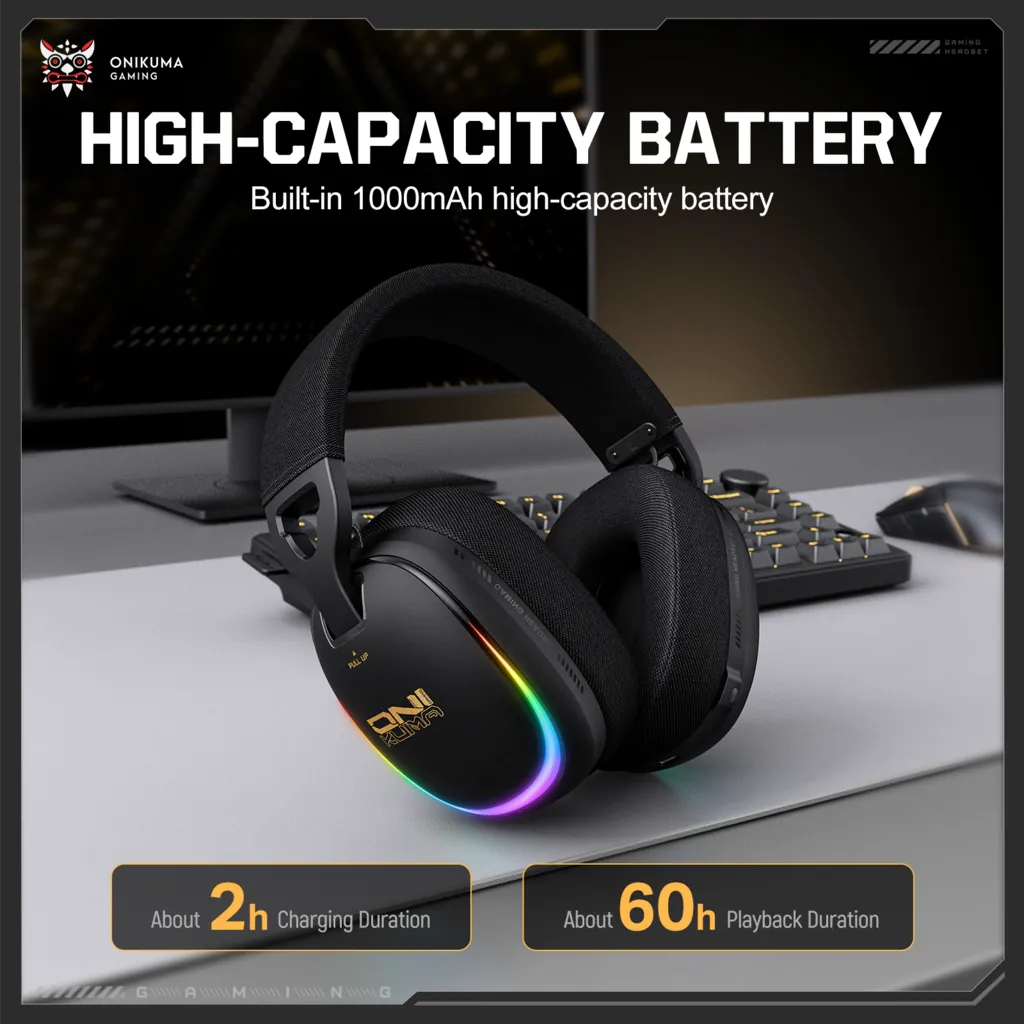ONIKUMA GT805 1000mAh Battery