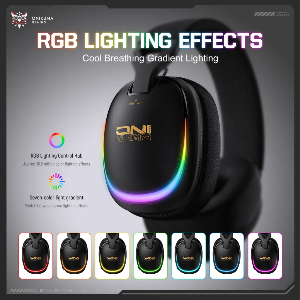 ONIKUMA GT805 RGB Lighting Effects