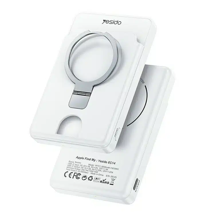 Yesido YP73 5000mAh 15W MagSafe Power Bank - Black