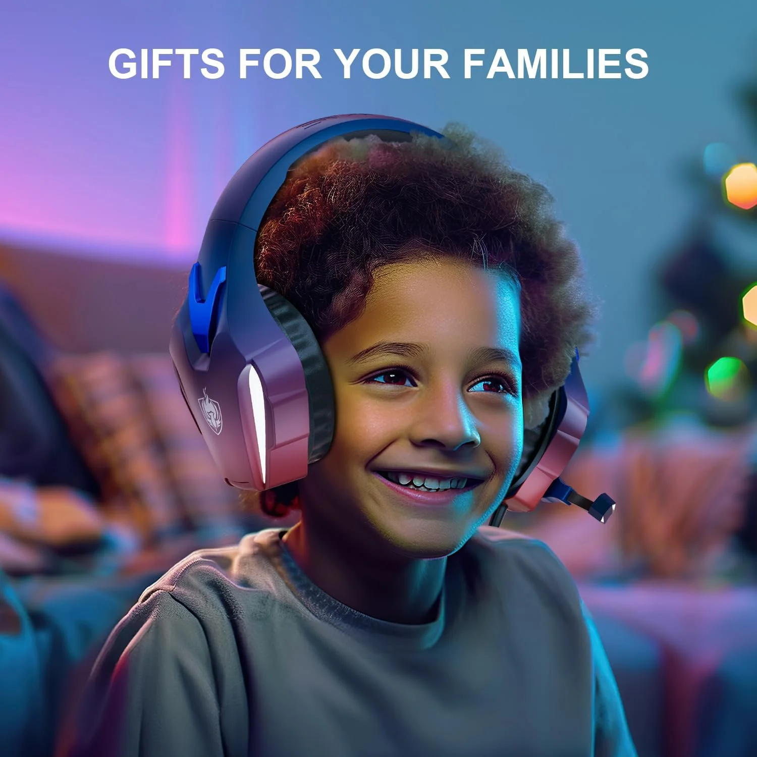 PHOINIKAS H9 Wired Gaming Headset - Blue