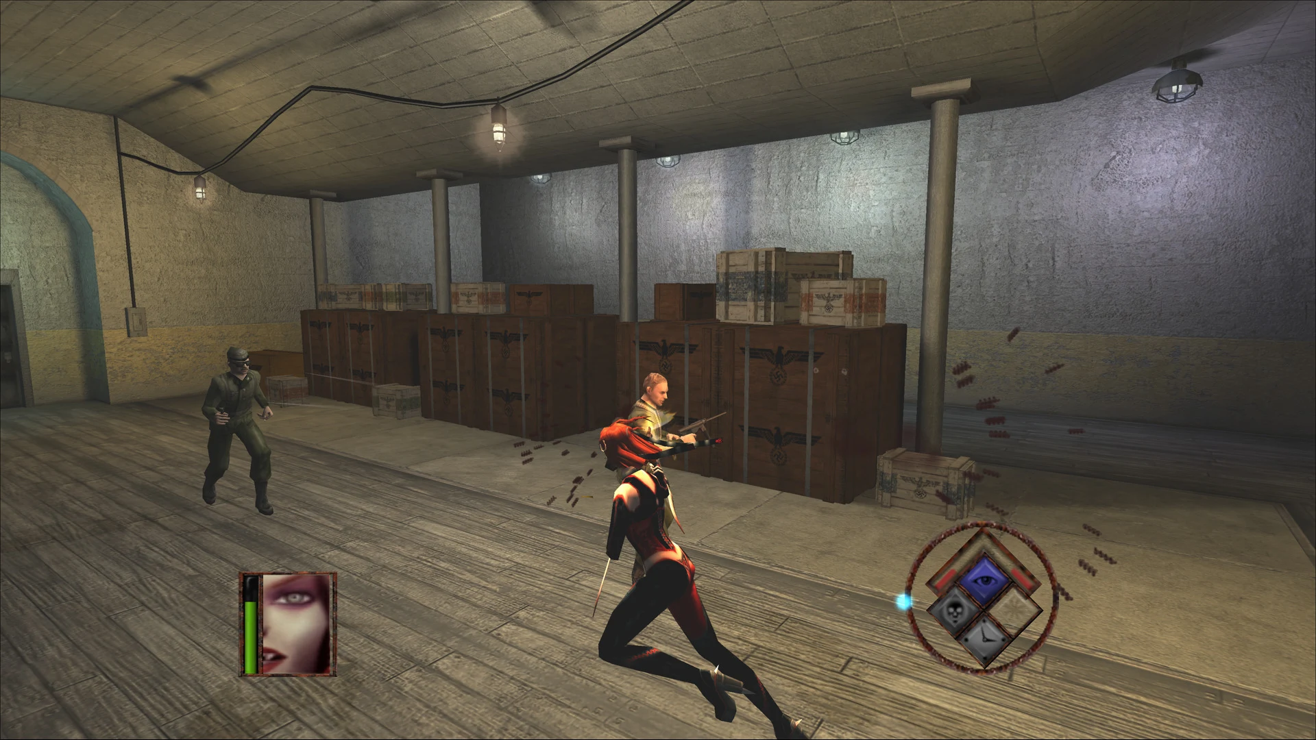 Third-person combat and vampiric abilities