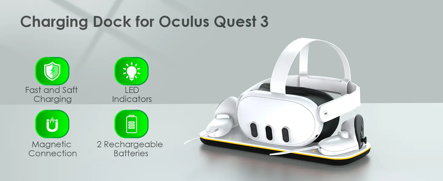 Magnetic Charging for Quest 3