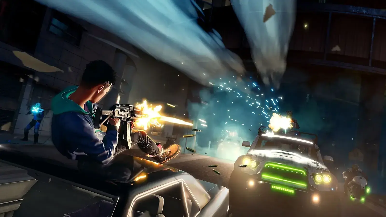 A screenshot of shooting in Saints Row