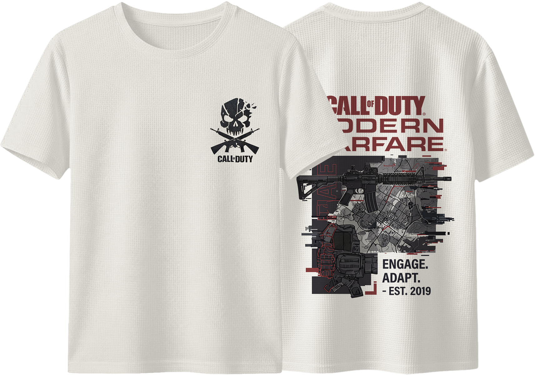 Final Breach Call of Duty Oversized T-Shirt front and back views
