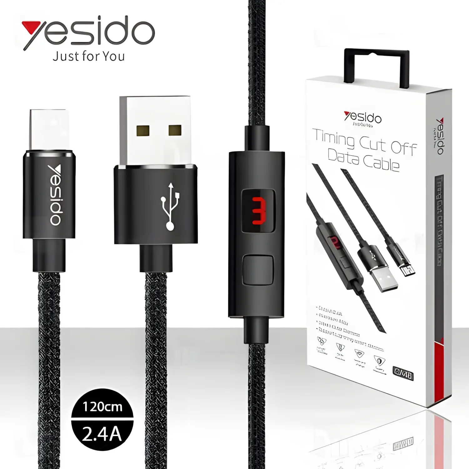 Yesido CA46 USB to Type-C Cable 1.2M