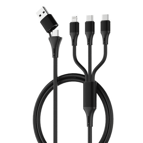 LDNIO LC97uc 100W 2 In 3 Fast Charging Data Cable 1.2m