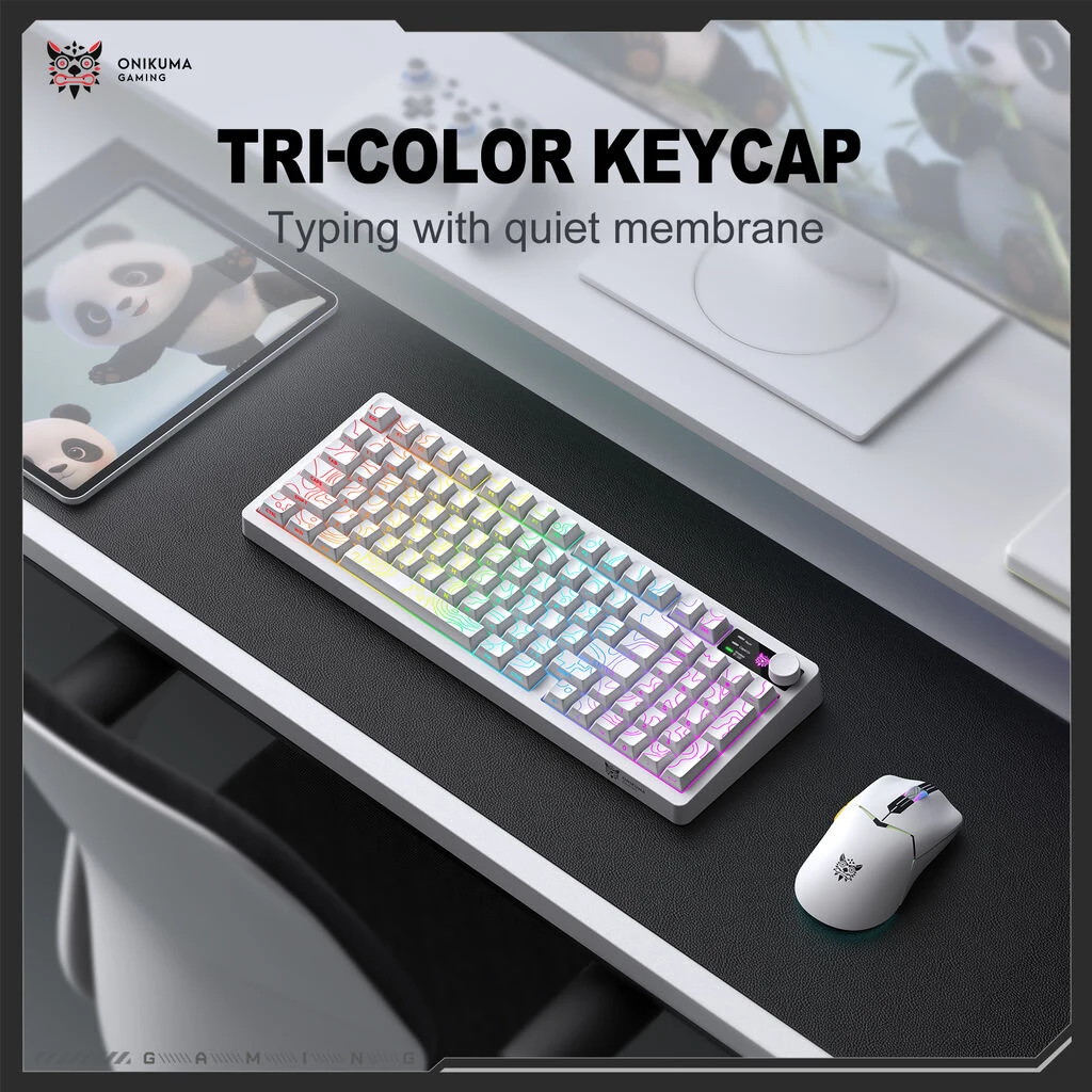 ONIKUMA MT902 Quiet Membrane Keys White