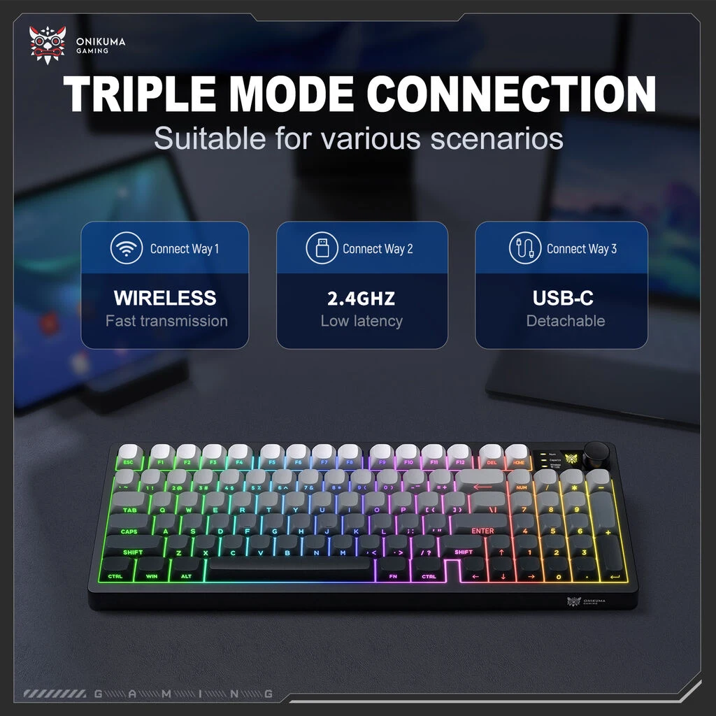 ONIKUMA MT902 Triple Mode Connection
