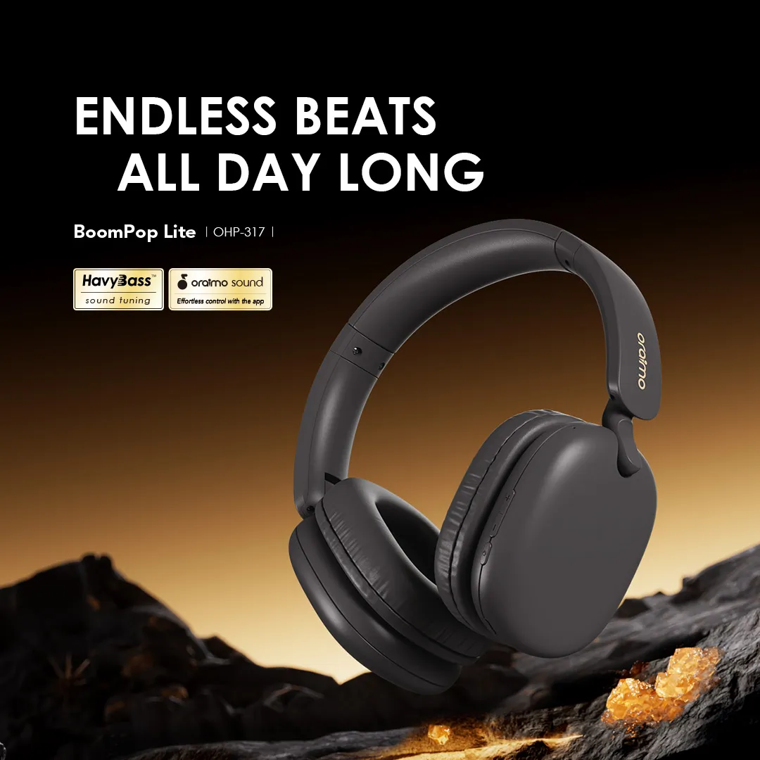 Oraimo BoomPop Lite OHP-317 Black Wireless Headphones