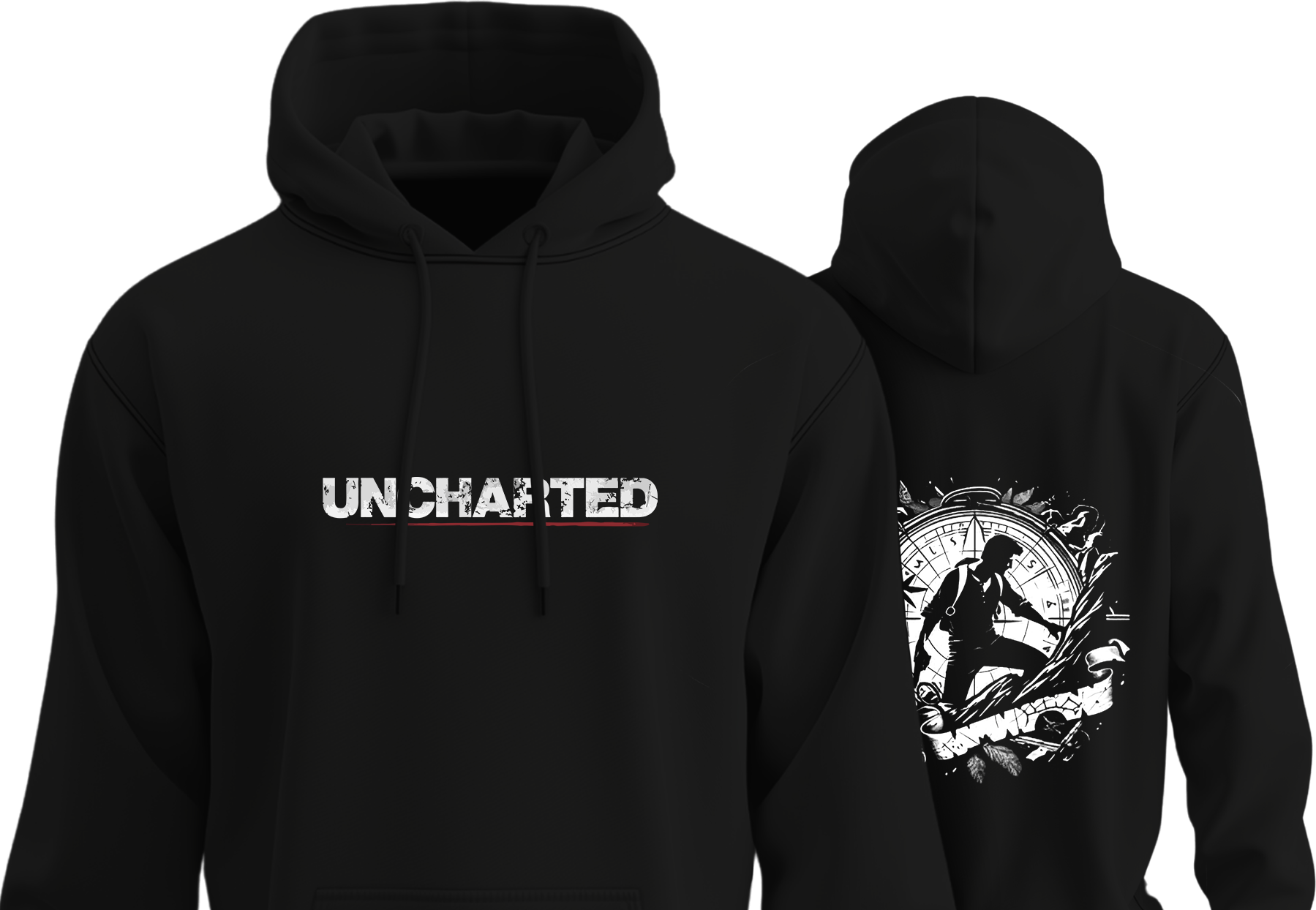 Charting the Lost Uncharted Hoodie styled with urban explorer outfit