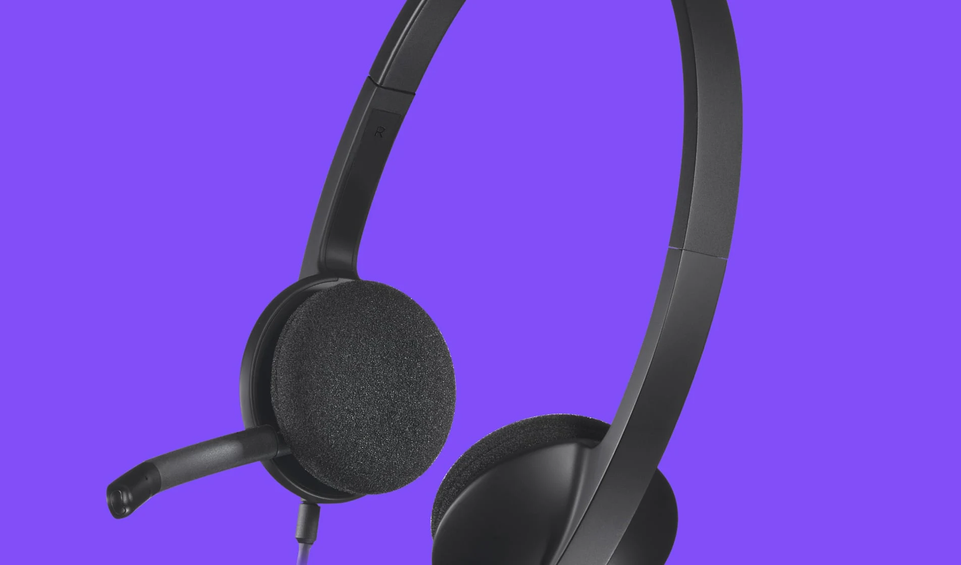 Logitech H340 USB Computer Headset Black