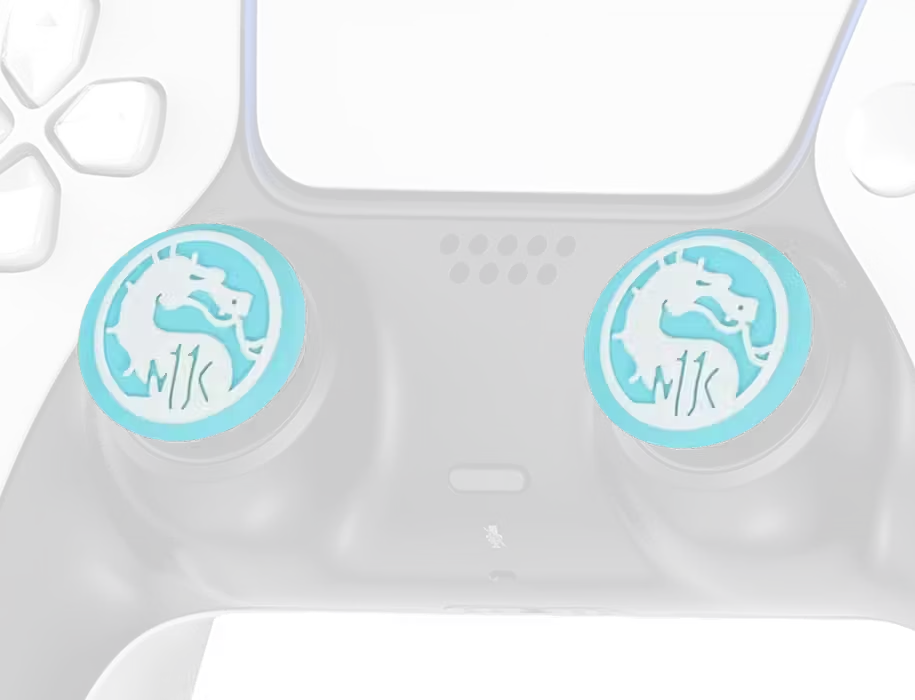 Deadskull Mortal Kombat White Dragon Thumb Grips - 4PCS closing visual